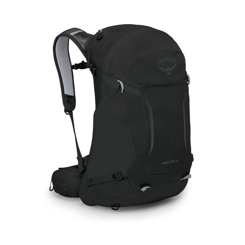 en svart Osprey Hikelite 28L dagstursekk (unisex)(2026)