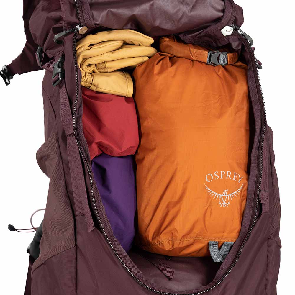 Romslig ryggsekk fra Osprey Kyte 58.