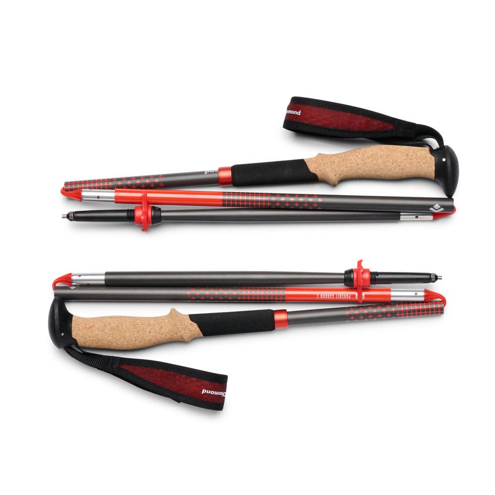 to pakkede Black Diamond Pursuit Carbon Z Poles turstaver (unisex)