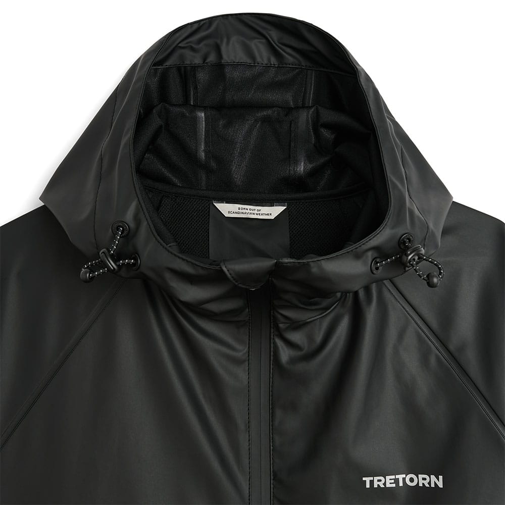 Tretorn Packable Rainbreaker Set regnsett nærbilde av hette