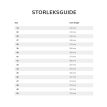 Bore 2.0 størrelsesguide