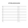 størrelsesguide.