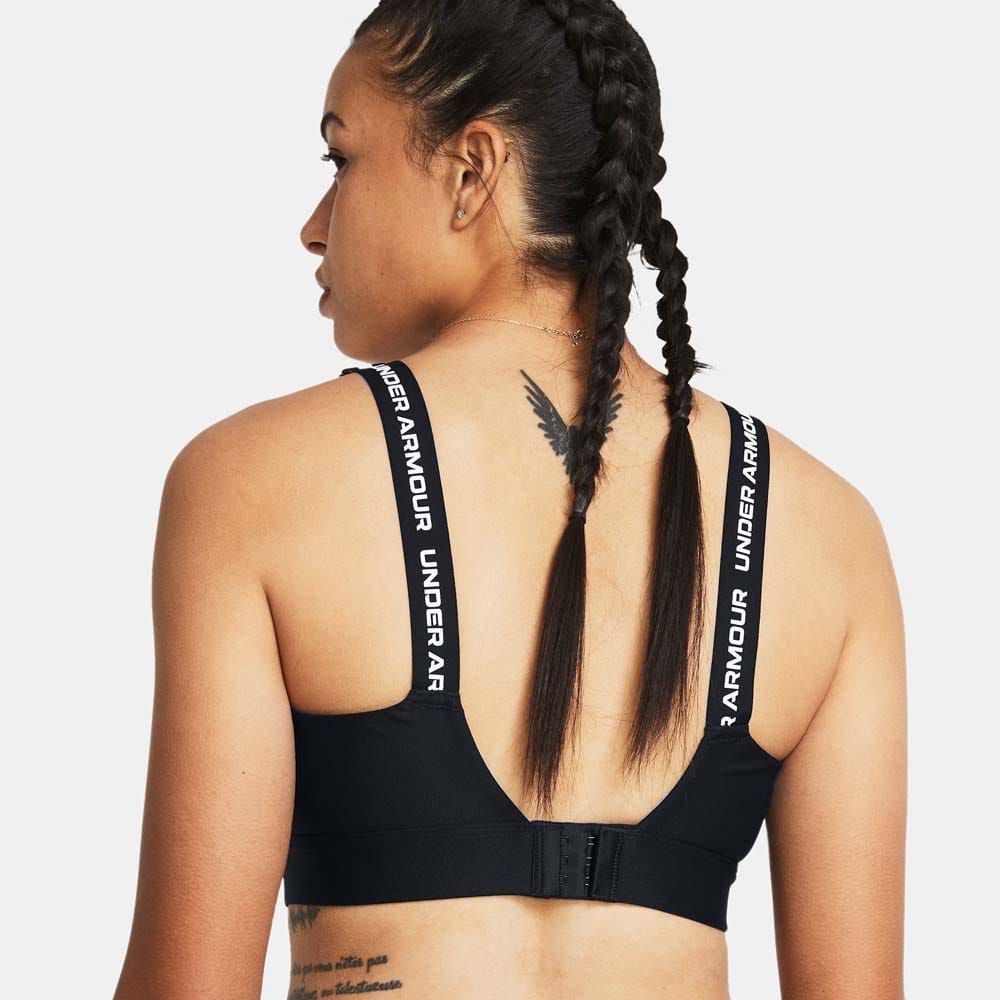 baksiden av Under Armour UA Infinity High 2.0 Bra Sports-BH (dame)