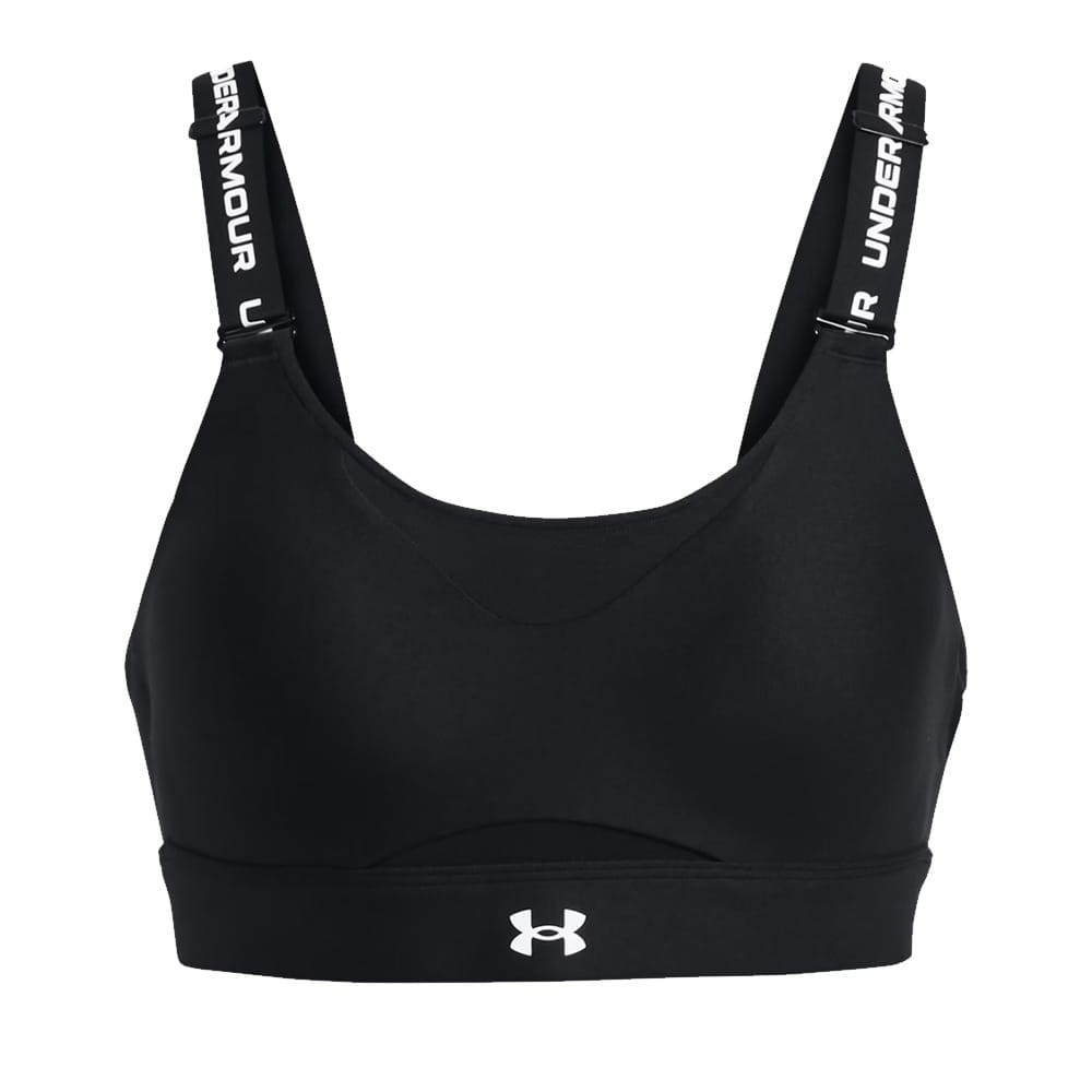 en svart Under Armour UA Infinity High 2.0 Bra Sports-BH (dame)